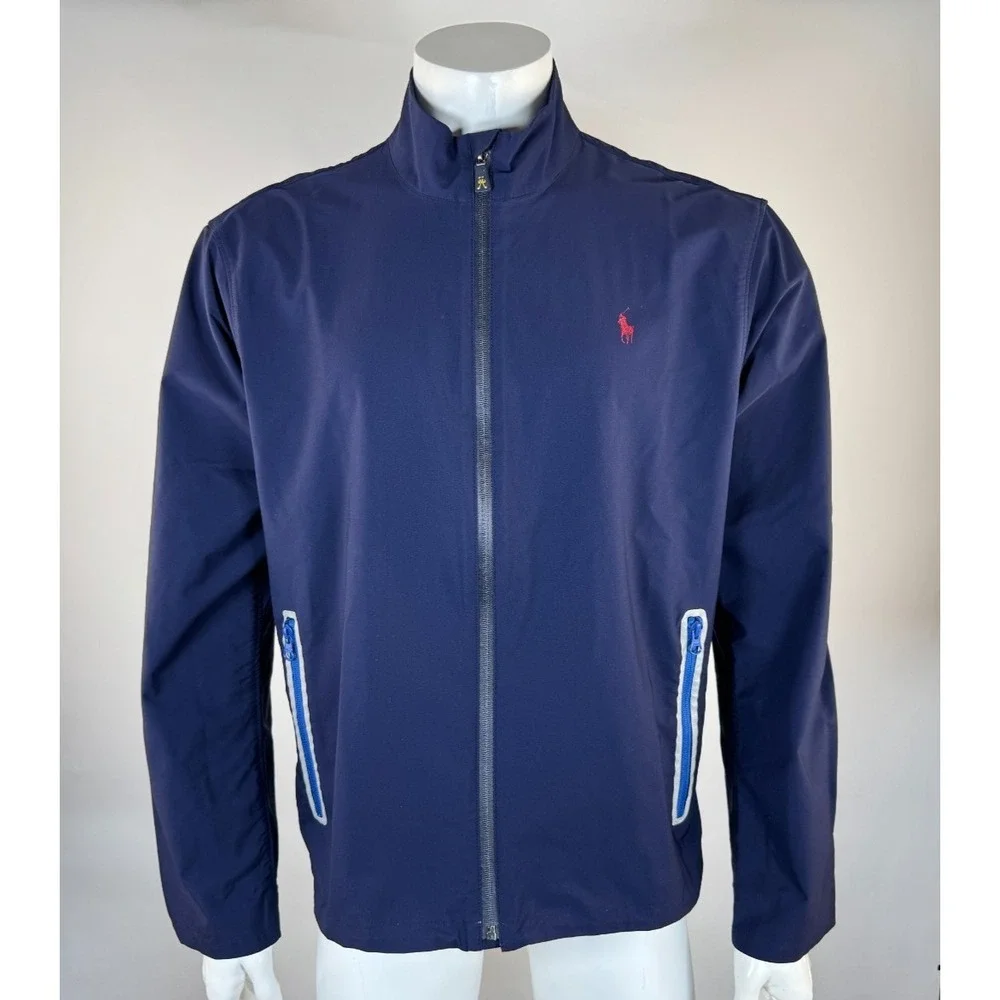 Polo‎ Golf Ralph Lauren Windbreaker Mens L EUC Full Zip Performance Shell Jacket